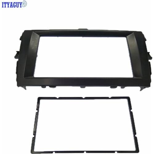 178*100mm 2 Din Car Radio Fascia Panel Frame Dashboard DVD Stereo Mount Fascia For Toyota Corolla 2008 2009 2010