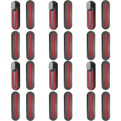 New 24Pcs/ 6Set for Xiaomi M365 Electric Smart Scooter Wheel Hubs Cap Protective Shell Case with Sticker Decals