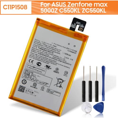 Agaring Original Replacement Phone Battery C11P1508 For ASUS Zenfone Max 5000Z C550KL ZC550KL Z010AD Z010DD Z010D Z010DA 5000mAh