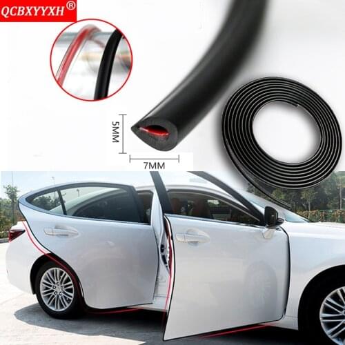 QCBXYYXH Car-styling Auto Door Scratch Protector Edge Guard Rubber Sealing Universal Anti Collision Strip Stickers Accessories
