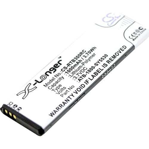 CameronSino for RTI T2i T2X T3X ATB-1800-SY5530 ATB-900-SY5531 Remote Control Battery