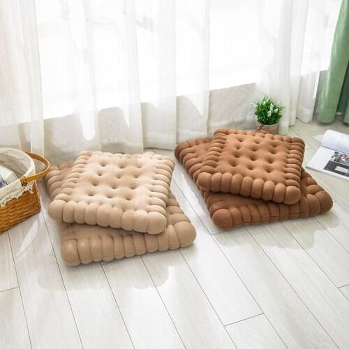 Handmade Classical Biscuit Cushion Pillow Chair Car Seat Cushion Decorative Cookie Back Cushion Pad Sofa Home Textile