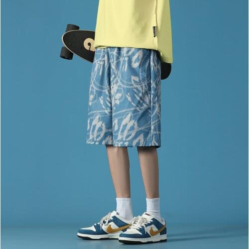 Mens Streetwear short Beach Shorts Men Trunk Summer Short Pants Print Shorts Plus Size Mens Shorts Summer