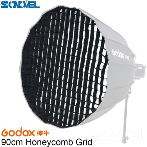 Godox Portable P90L P90H 90cm Honeycomb Grid 16 Rods Deep Parabolic Softbox