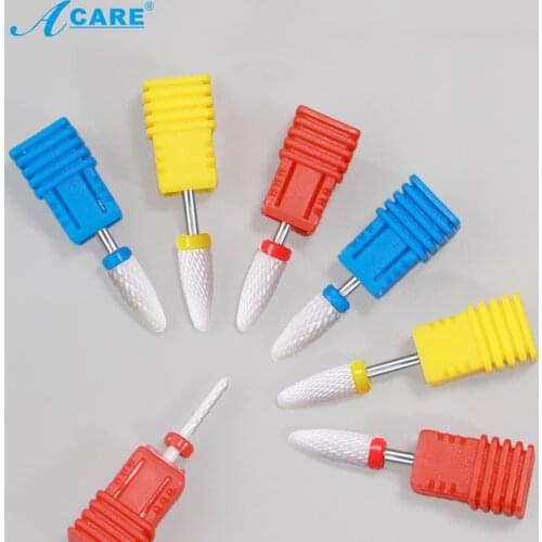 Nail Ceramic Grinding Head Drill Pedicure Milling Cutter Sander Accessories Cuticle Clean Electric Rotary Mills Gel Bullet