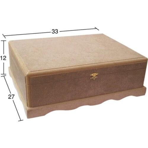 KU247 3 No Box Spring Box, Can Be Painted Wood Mdf Box