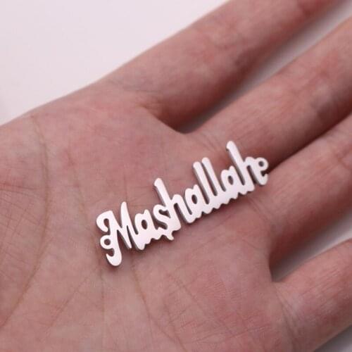 Mashallah islam Allah muslim stainless steel small pendant