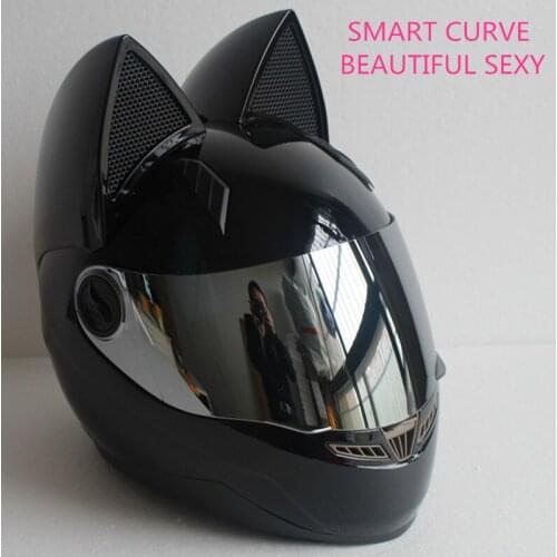 NITRINOS Motorcycle Helmet Women Moto Helmet Moto Ear Helmet Personality Full Face Motor Helmet 4 Colors Pink Yellow Black White