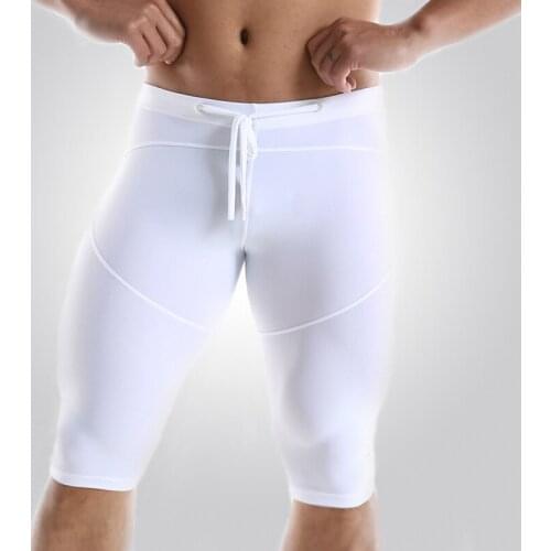 Mens Quick Dry Sports Leggings Gym Shorts Soccer Jogging Compression Tights Running Shorts