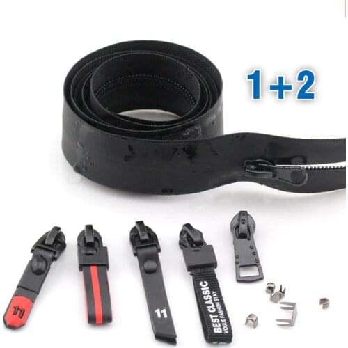 NO.5# invisible waterproof Zipper in bulk zipper double opening nylon Coil chain zippers for DIY Sewing Tents travel bags zipper