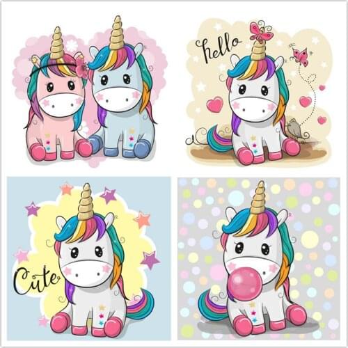 NEW Diamond Painting Full Square/Round Unicorn pony Diamond Embroidery Pictures Of Rhinestones Diamond Mosaic Home DecoR WG1663