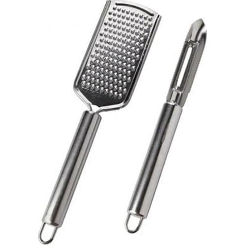 New Trend 2021 Baysa 2'li Stainless Steel Hand Ricer and To Rob Set Grater Ralador терка