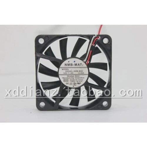 Original 2404KL-04W-B59 12V 0.35A60 * 60 * 10MM three-line large air volume cooling fan