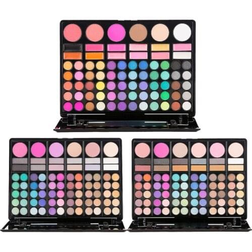78 Colors Eye Shadows Makeup Cosmetics Earth Tone Pearlescent Matte Eyeshadow Palettes