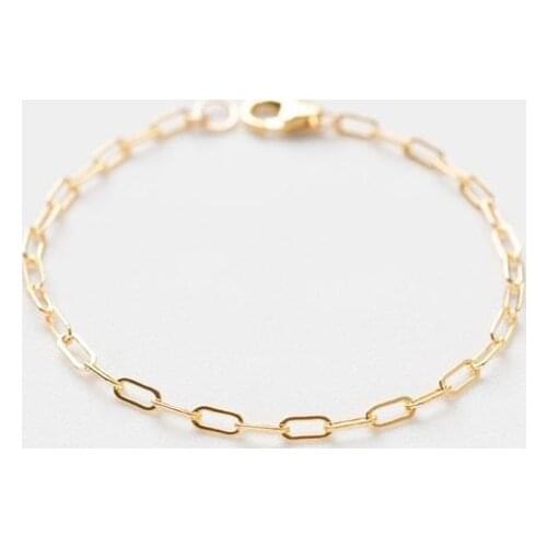 Gold Filled Chain Bracelet Handmade Jewelry Boho Charms Bracelets Vintage Anklets for Women Bridesmaid Gift