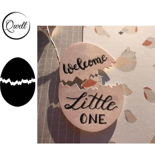 QWELL Easter Cracked Eggshell Metal Cutting Dies Stencil For DIY Scrapbooking Crafts Paper Card Making Template 2020 New