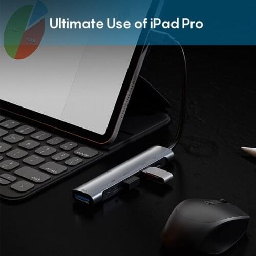 Multi-Ports Type C HUB Splitter 5 in 1 USB C to USB 3.0 HDMI-Compatible Dock for macBook Pro USB-C Type C 3.0