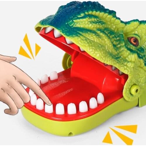Funny dinosaur biting finger Trick Jokes Games toy Dentist Bar Family interaction Games Toys Novel childrens gifts