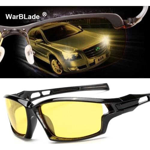 2018 New Night Vision Sunglasses Men Brand Designer Fashion Polarized Night Driving Enhanced Light At Rainy Cloudy Fog Day