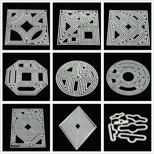 Irregular Figure Metal Cutting Dies DIY Scrapbooking Paper Photo Album Crafts Knife Mould Cards Blade Punch Stencils for Decor
