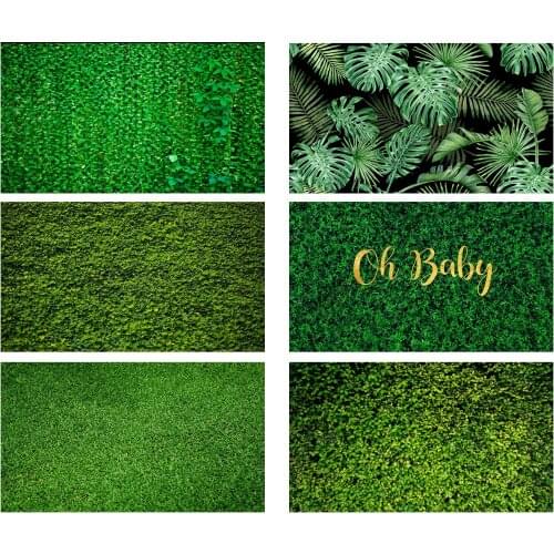MEHOFOTO Grass Green Screen Foliage Leaves Party Decor Photography Background Customized Backdrops for Photo Studio