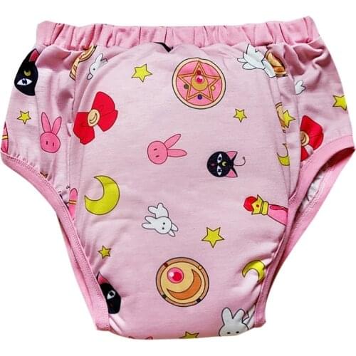 AB*DL Adult Traning Pant Reusable Nappies Adult Baby Diaper Lover Panties Washable Potty Underwear Cloth For Adult Baby Boy DDLG