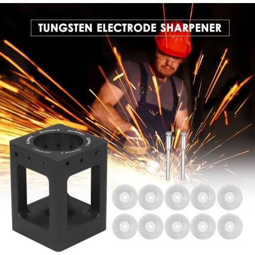 KKMOON Tungsten Electrode Sharpener Tungsten Needles Tungsten Rods Grinder Aluminum TIG Welding Tungsten Electrodes Sharpen Tool