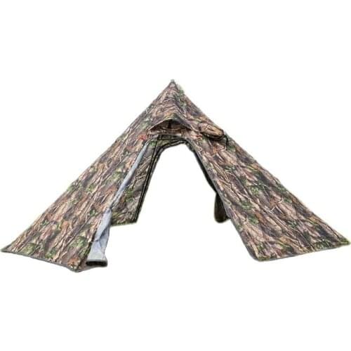WJ Outdoor Waterproof Big Outdoor Pyramid Tent Camping Teepee cone Camouflage Tents