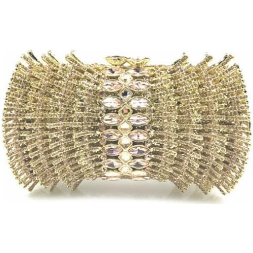 Women gold/silver crystal Evening Bags Clutches bags Formal Party Dinner Rhinestones Handbags Wedding Purses clutch wallet gift