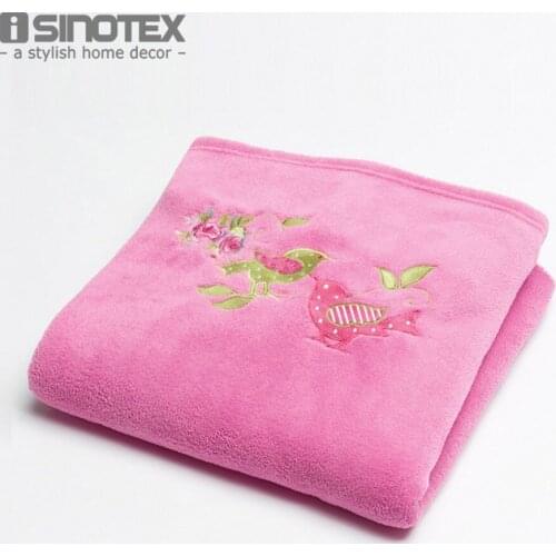 1 pcs Kids Blanket For Children Coral Fleece 127cmx152cm Cartoon Embroidered Soft Cartoon Rectangle Home Kids Sheet Child Warm