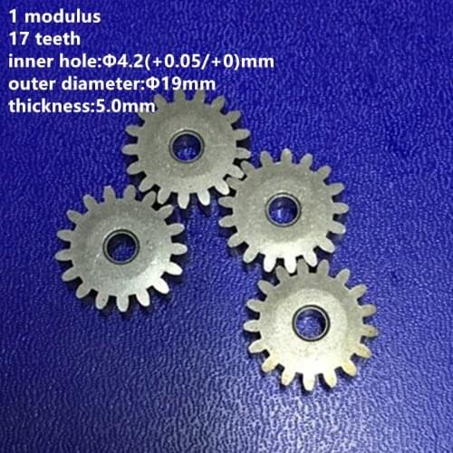10pcs/lot 1 Modulus 17 Teeth Inner Bore 4.2mm Mini Motor Gear for Motor Accessories Metal Gearr