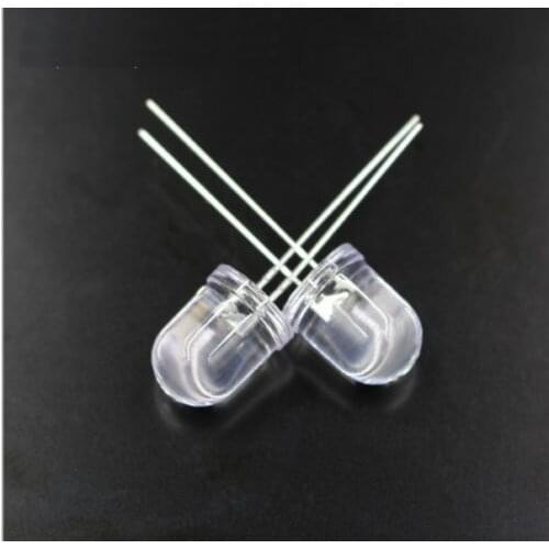 20pcs F10 10mm Green Round LED 2pin 15000-20000mcd