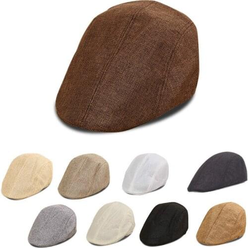 2020 Men Beret Vintage Herringbone Gatsby Tweed Peaky Blinders Hat Newsboy Beret Hat Spring Flat Peaked Beret Hats