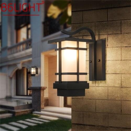 86LIGHT Modern LED Wall Light Fixture Outdoor Sconce Waterproof Patio Lighting For Porch Balcony Courtyard Villa Aisle