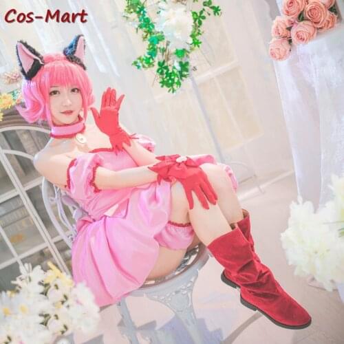 Anime Tokyo Mew Mew Momomiya Ichigo Cosplay Costume Fashion Pink Formal Dress Unisex Party Role Play Clothing S-XL In Stock