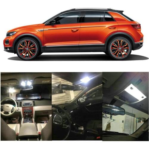 Auto Car Led Interior Lights For VW T-ROC A11 SUV Auto automotive Car Led interior dome lights bulbs for cars error free