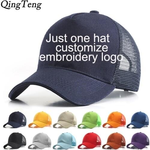 Custom Logos Baseball Cap Summer Breathable Net Blank DIY Truck Cap MenS Women Snapback Hats Adjustable Outdoor Sun Hat Dad Hat