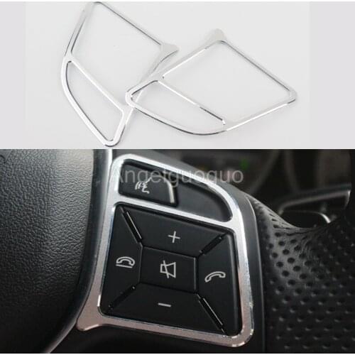 Aluminium alloy for 2010-2015 Mercedes Benz E Class W212 Steering wheel buttons frame cover trim ( red and silver option)