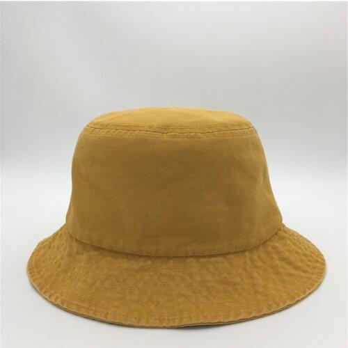 Summer 100% Washed Men Cotton Sun Hat Women Fashion Floppy Outdoor Cap Ladies Wide Brim Beach Bucket Hats Wholesale