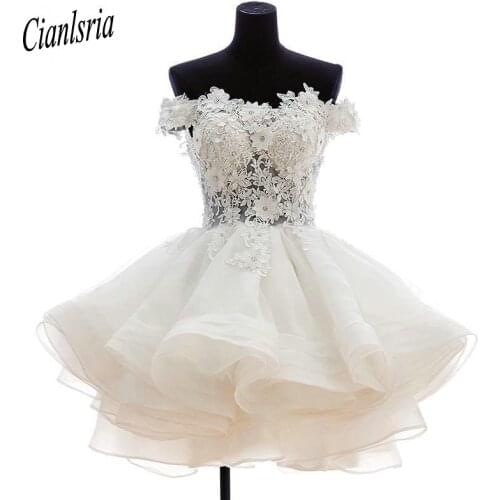 Lovely Short Homecoming Dresses Sweetheart Flowers Organza Graduation Dresse Party Prom Formal Gown