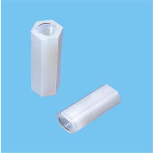 Nylon Hex Tapped spacer Tapped hole:M3 pcb support spacer nylon pcb standoff