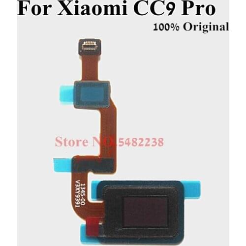 Original Fingerprint sensor For Xiaomi CC9 pro Home Button Touch Id Sensor Connector Flex Cable Replacement parts