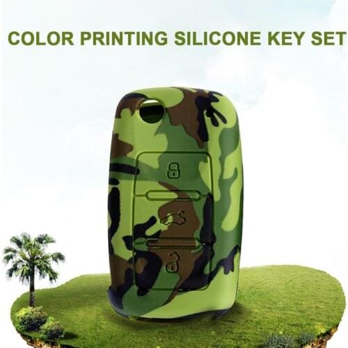 Silicone Car Key Case Cover for VW Golf 4 5 6 Bora Jetta Passat B5 B6 Skoda Superb Octavia Fabia SEAT Ibiza Leon