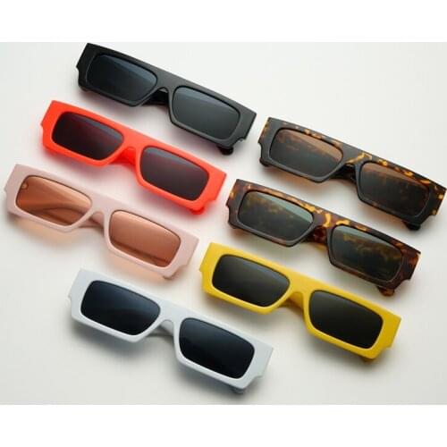 Retro Square Sunglasses Fashion Small Frames Men Women Shades Rectangle Vintage Yellow Black Sun Glasses Steampunk Eyeglasses