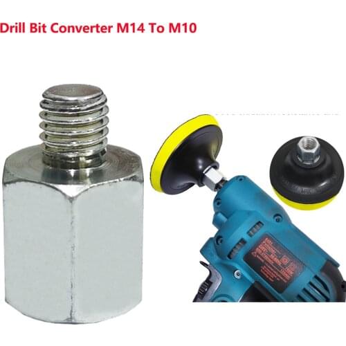 Steel Drill Bit Converter Angle Grinder Interface Converter Conversion Accessories Connecting Rod Drill Bit Converter M14 To M10