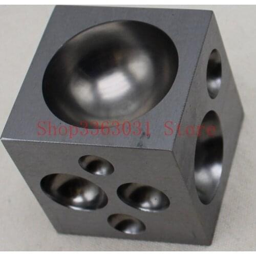 63mm Steel Dapping Tools Dapping Block Square Polished Doming Punch Tool for Jewelry Tools