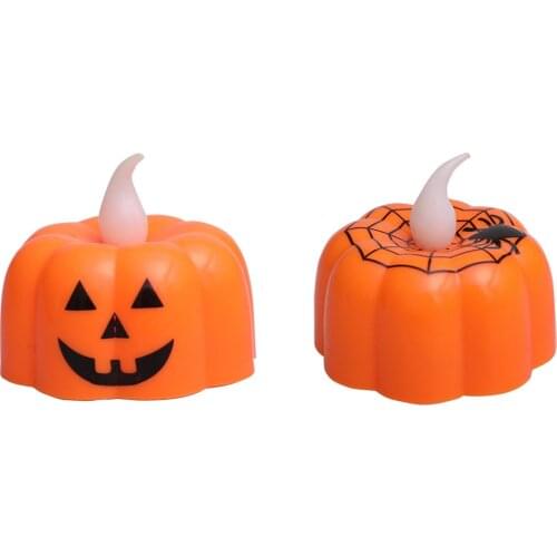 Halloween Pumpkin Flameless Candle Light Flameless LED Lights Lamp For Home Table Ornament Halloween Party Decor Everybody