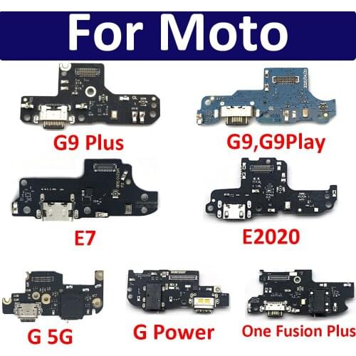 USB Charger Dock Connector Charging Port Microphone Flex Cable For Motorola Moto G9 / G9 Play / G9 Plus Replacement Parts