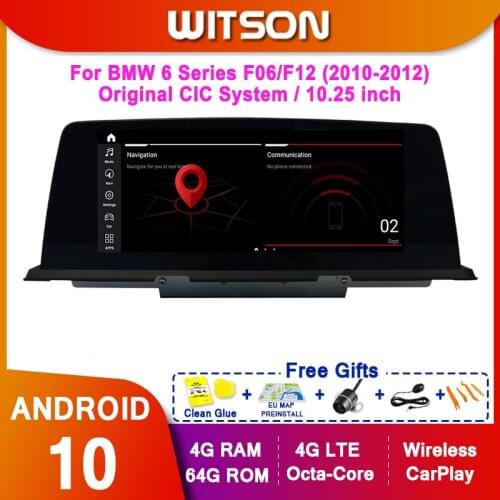 WITSON Android 10.0 8 core Android Car Multimedia System For BMW BMW 6 Series F06/F12 (2010-2012) NBT CIC 4GB 64GB