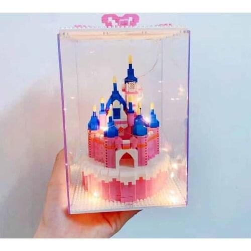 Castle Cake Whale Cake Bear Cake Micro Building Blocks Cake Bricks 3D Model Puzzle Creative Toys For Children Birthday Gifts